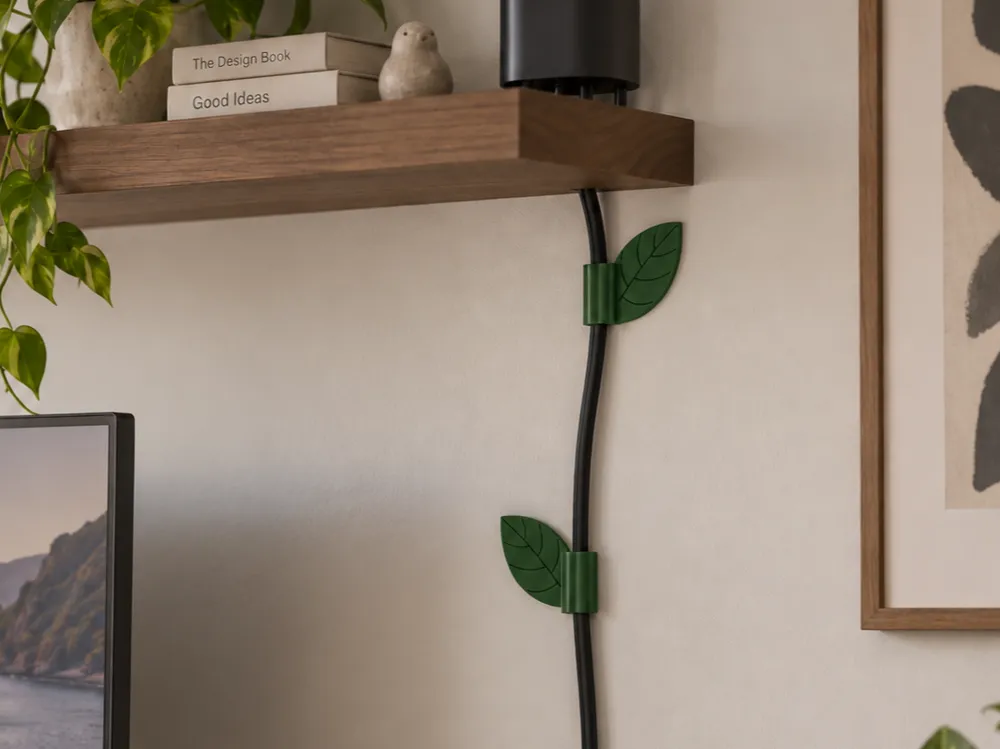 ارگانایزر دیواری کابل طرح برگ مدل 70 — تصویر 1